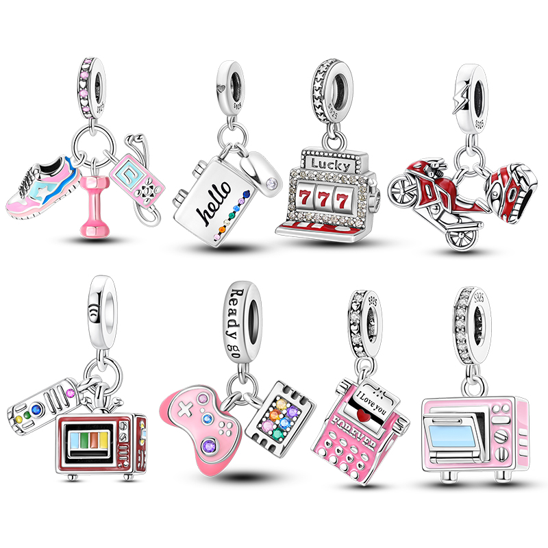 Diy Electronics Gifts - Breloque originale en argent 925, thème