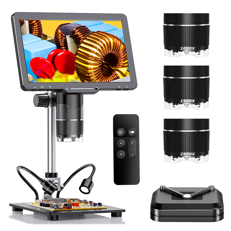 Diy Electronics Microscope - Microscope numérique HDMI 2500X, 3 objectifs