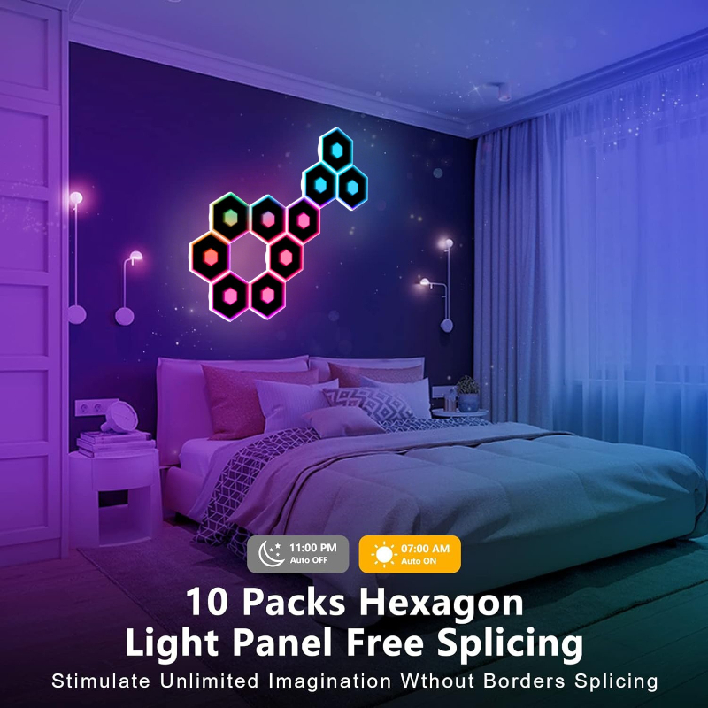 Nouvelle lampe murale hexagona - Diy Electronics News avis et prix