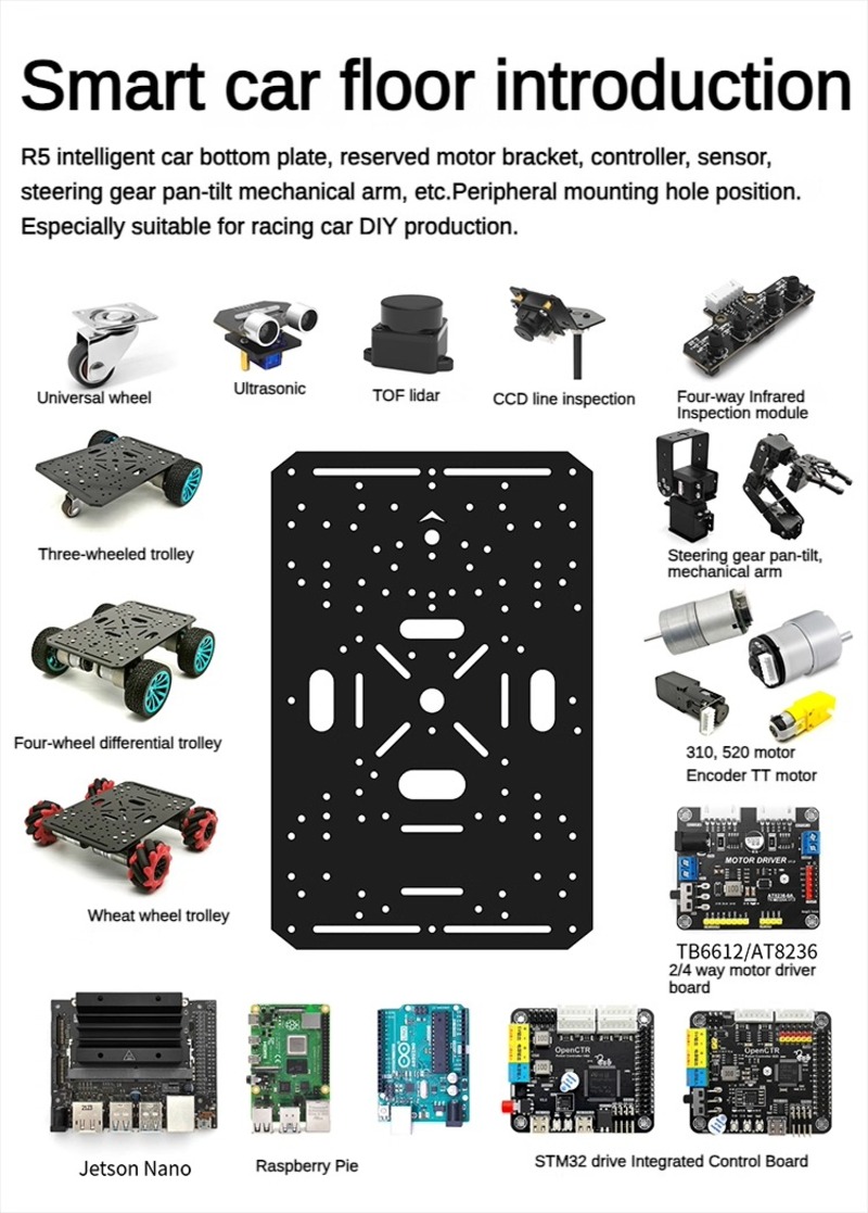 Châssis de voiture robot 4x4 a - Diy Robot Electronics Kit avis et prix